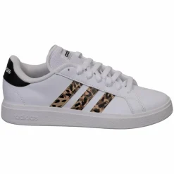 New Adidas Grand Court Dame Sneakers - White/Leo