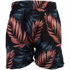 Clearance Anyway Børne Badeshorts - Black/Leaves