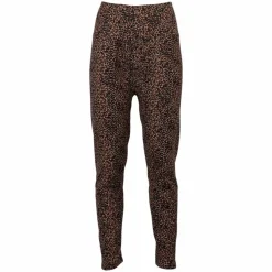 Sale Anyway Dame Termoleggings m. fleece - Lys Leopard