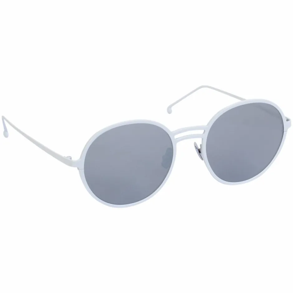 New AYM Yael Unisex Solbriller - White/Silver