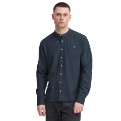 Clearance Blend Bobby Herre Skjorte i hørmix - Dress Blues