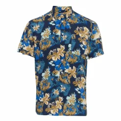 Best Blend Herre Kortærmet skjorte - Dress Blues