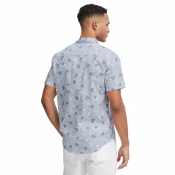 Best Blend Herre Kortærmet skjorte - Dress Blues