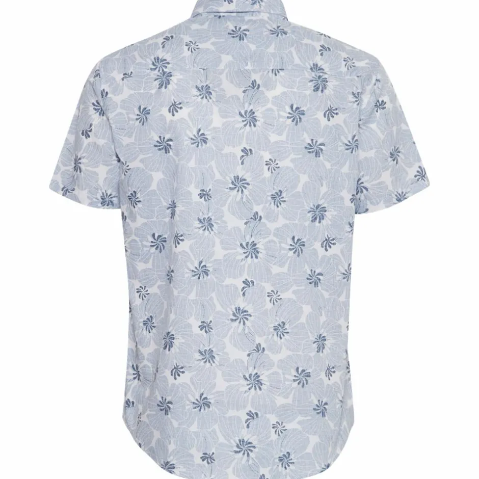 Best Blend Herre Kortærmet skjorte - Dress Blues