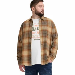 Discount Blend Herre Skjorte Plus Size - Forest Night