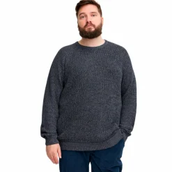 Sale Blend Herre Striktrøje Plus Size - Dress Blues