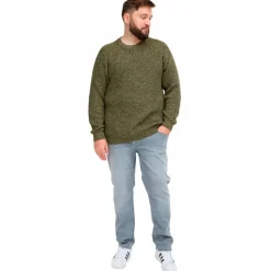 Best Blend Herre Striktrøje Plus Size - Forest Night
