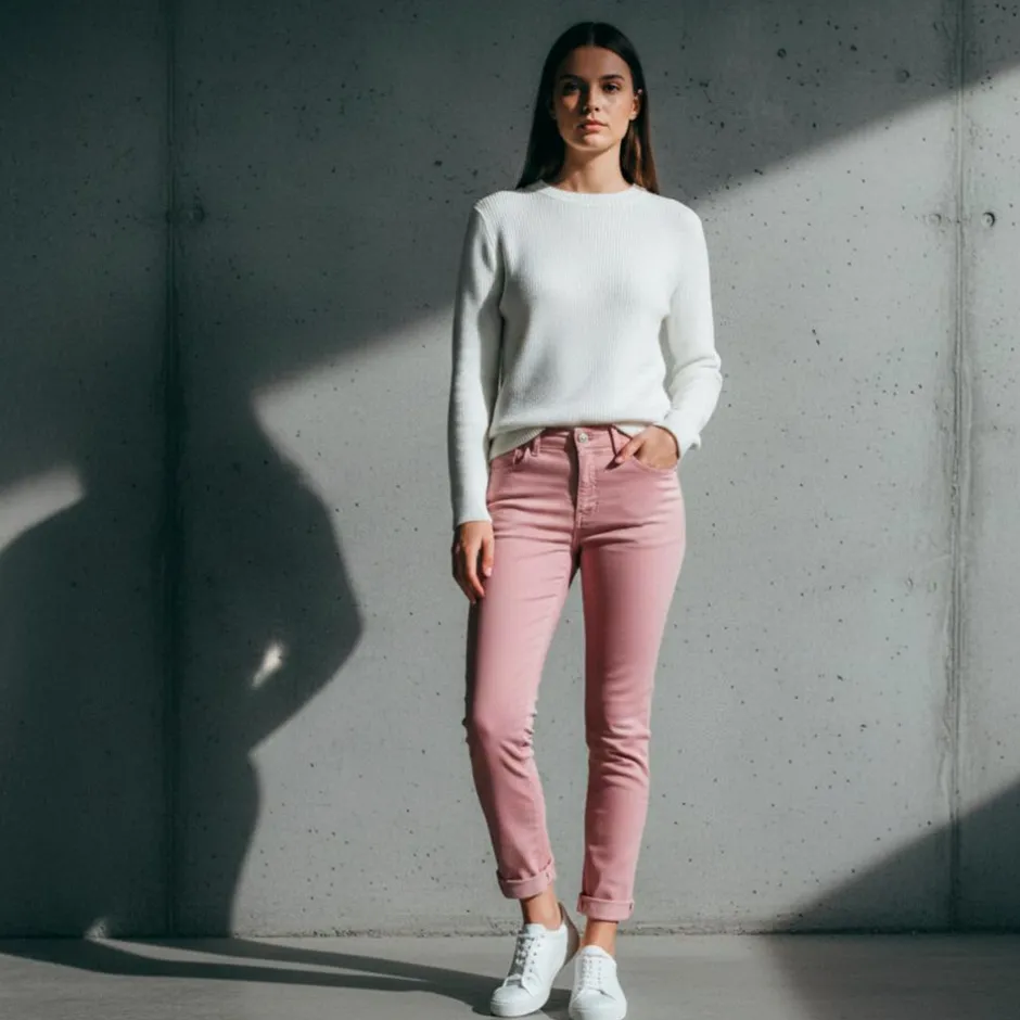 Clearance BS Jeans Dame Bukser - Rosa