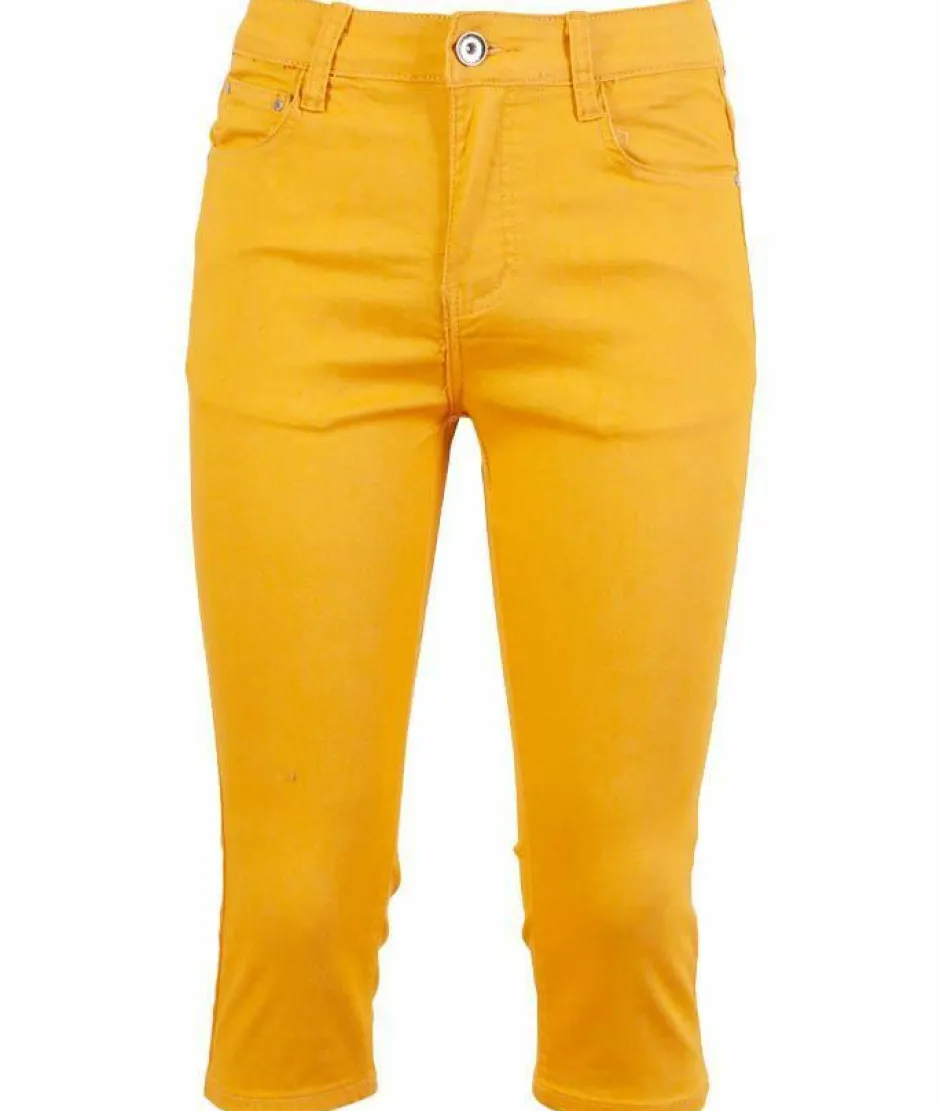 BS Jeans Dame Capri - Mustard