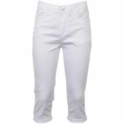 BS Jeans Dame Capri - White