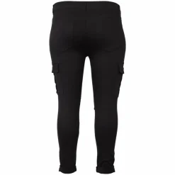 BS Jeans Dame Cargobukser Plus Size - Sort