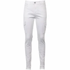 Hot BS Jeans Dame Cargobukser - Hvid