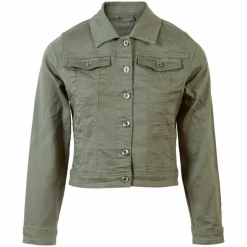 Outlet BS Jeans Dame Denimjakke Plus Size - Khaki