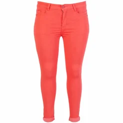 NN BS Jeans Dame Jeans Plus Size - Rød