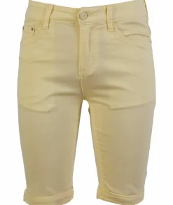 Clearance BS Jeans Dame Shorts - Yellow