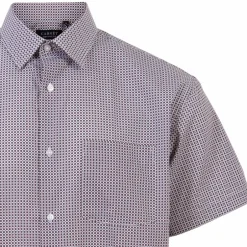 Clearance Carnét Ash Herre Kortærmet skjorte - Navy