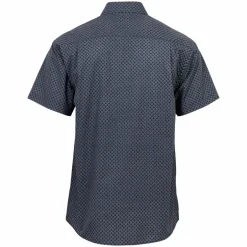 Outlet Carnét Ash Herre Kortærmet skjorte Plus Size - OPAL AOP