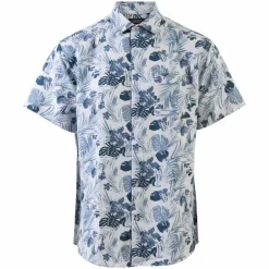 New Carnét Bernhard Herre Kortærmet skjorte Plus Size - Blue Heaven