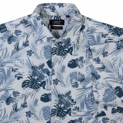 New Carnét Bernhard Herre Kortærmet skjorte Plus Size - Blue Heaven