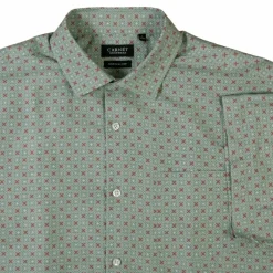 Best Carnét Bernhard Herre Kortærmet skjorte Plus Size - Iceberg Green