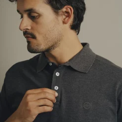 Discount Carnét Mathieu Herre Polo - Dark Grey Melange