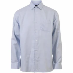 Outlet Carnét Oak Herre Skjorte - Medium Blue Structure