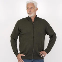 Online Carnét Stone Herre Cardigan - Forest Green Mix