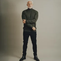 Online Carnét Stone Herre Cardigan - Forest Green Mix