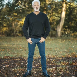 Best Carnét Stone Herre Striktrøje - Jet Black