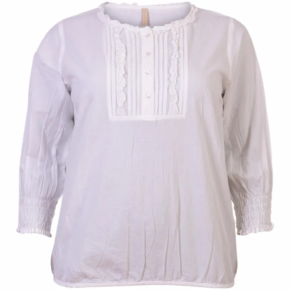 Best Cassiopeia Dame Bluse Plus Size - Offwhite