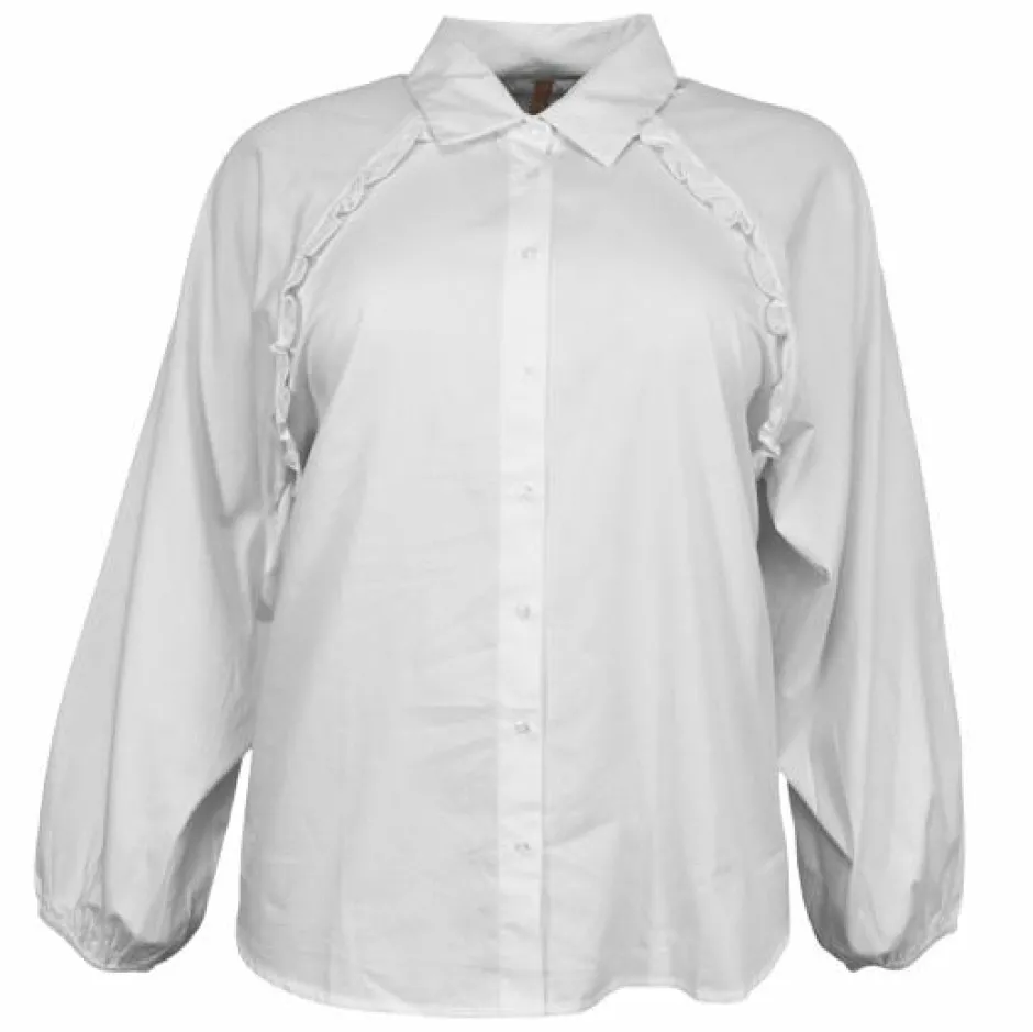 Outlet Cassiopeia Matildine Dame Skjorte Plus Size - White