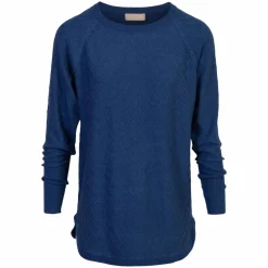 Discount Cassiopeia Tinetta Dame Bluse Plus Size - Strong Blue Melange