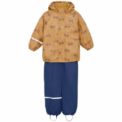 Clearance CeLaVi Børne Regnsæt m. fleece - Apple Cinnamon