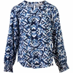 New ChaCha Dame Bluse - Blue