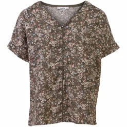Sale ChaCha Dame Bluse - Khaki Flower
