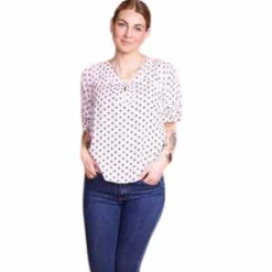 Discount ChaCha Dame Kortærmet bluse - White