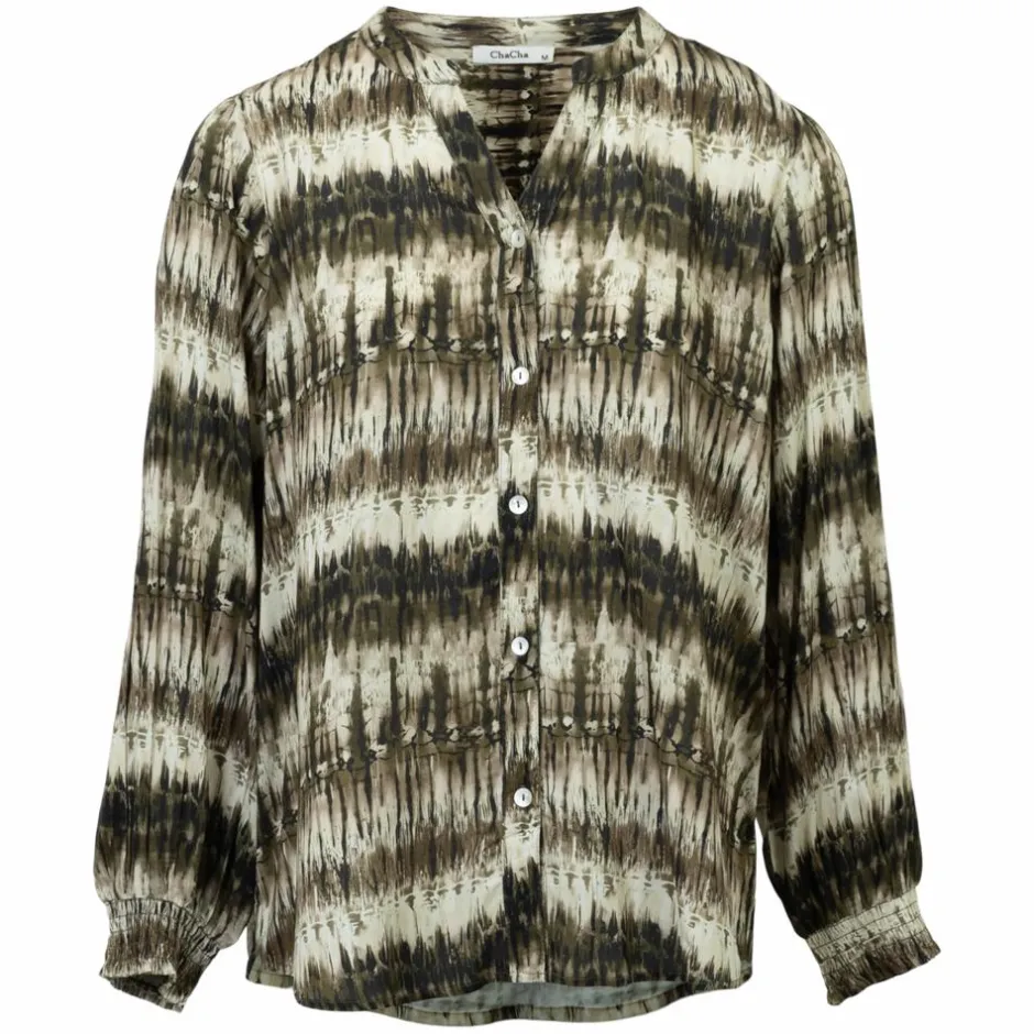 Sale ChaCha Dame Skjorte - Khaki Combo