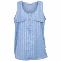 New ChaCha Dame Top - Denim Blue