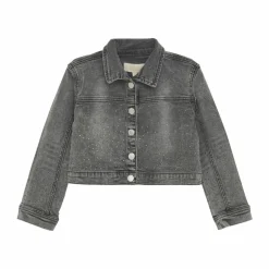 Creamie Pige Denimjakke - Light Grey Denim