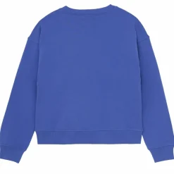Best Creamie Pige Sweatshirt i økologisk bomuld - Dazzling Blue