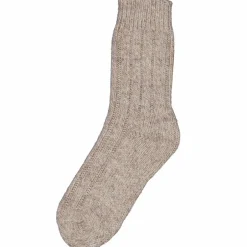 Online Crossbow Dame Strømper i uldmix - Lys Beige