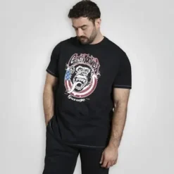 Clearance D555 Birkenhead Herre T-shirt - Navy