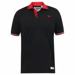 New D555 Chester Herre Polo - Black