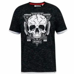 D555 Darrren Herre T-shirt Plus Size - Black Reno