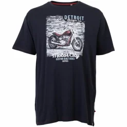 Sale D555 Herre T-shirt - Navy