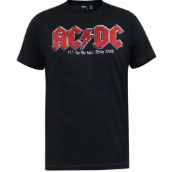 Outlet D555 Jailbreak AC/DC Herre T-shirt Plus Size - Black