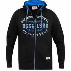 New D555 Lingard Herre Hættetrøje Plus Size - Black