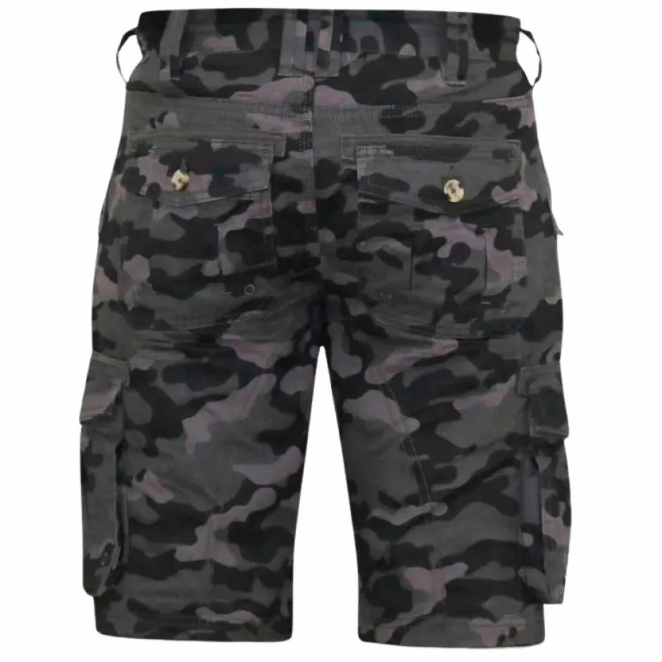 D555 Zavier Herre Shorts Plus Size - Black camo