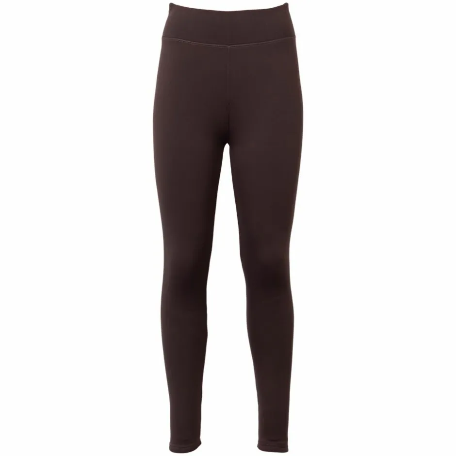 Outlet NN Dame Termoleggings m. for - Mørkebrun