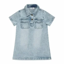 Sale En Fant Pige Kjole - Light Blue Denim